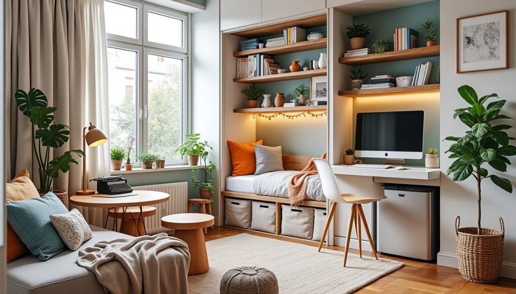 découvrez des astuces pratiques pour décorer votre studio étudiant sans vous ruiner. apprenez à optimiser chaque mètre carré avec des idées de rangement et des solutions économiques pour créer un espace à la fois fonctionnel et agréable.